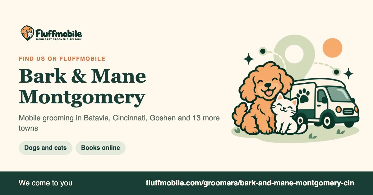 Find Bark & Mane Montgomery on Fluffmobile