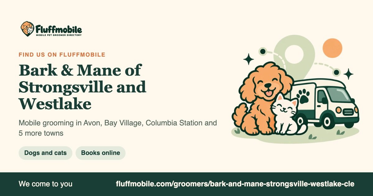 Find Bark & Mane of Strongsville and Westlake on Fluffmobile