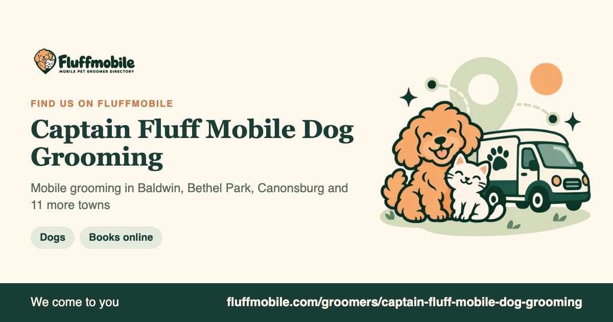 Find Captain Fluff Mobile Dog Grooming on Fluffmobile