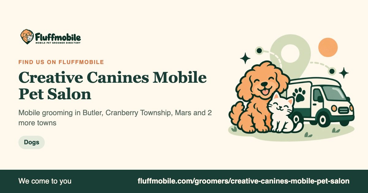 Find Creative Canines Mobile Pet Salon on Fluffmobile