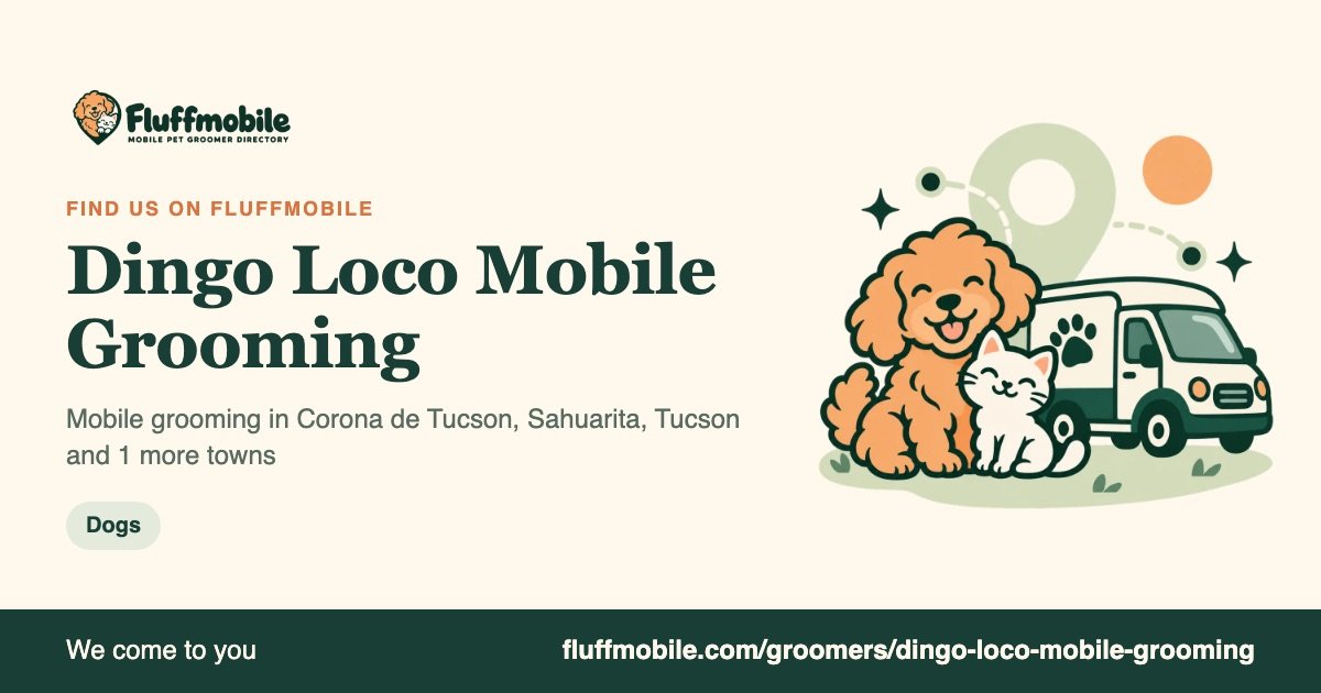 Find Dingo Loco Mobile Grooming on Fluffmobile