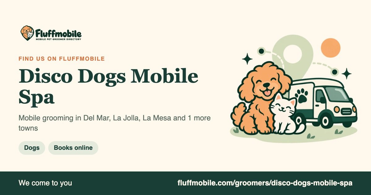 Find Disco Dogs Mobile Spa on Fluffmobile