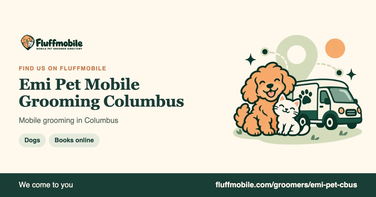 Find Emi Pet Mobile Grooming Columbus on Fluffmobile