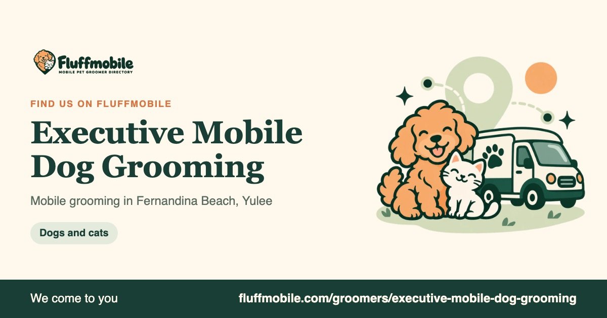 Find Executive Mobile Dog Grooming on Fluffmobile