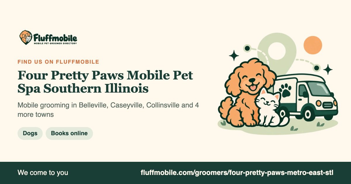 Find Four Pretty Paws Mobile Pet Spa Southern Illinois on Fluffmobile