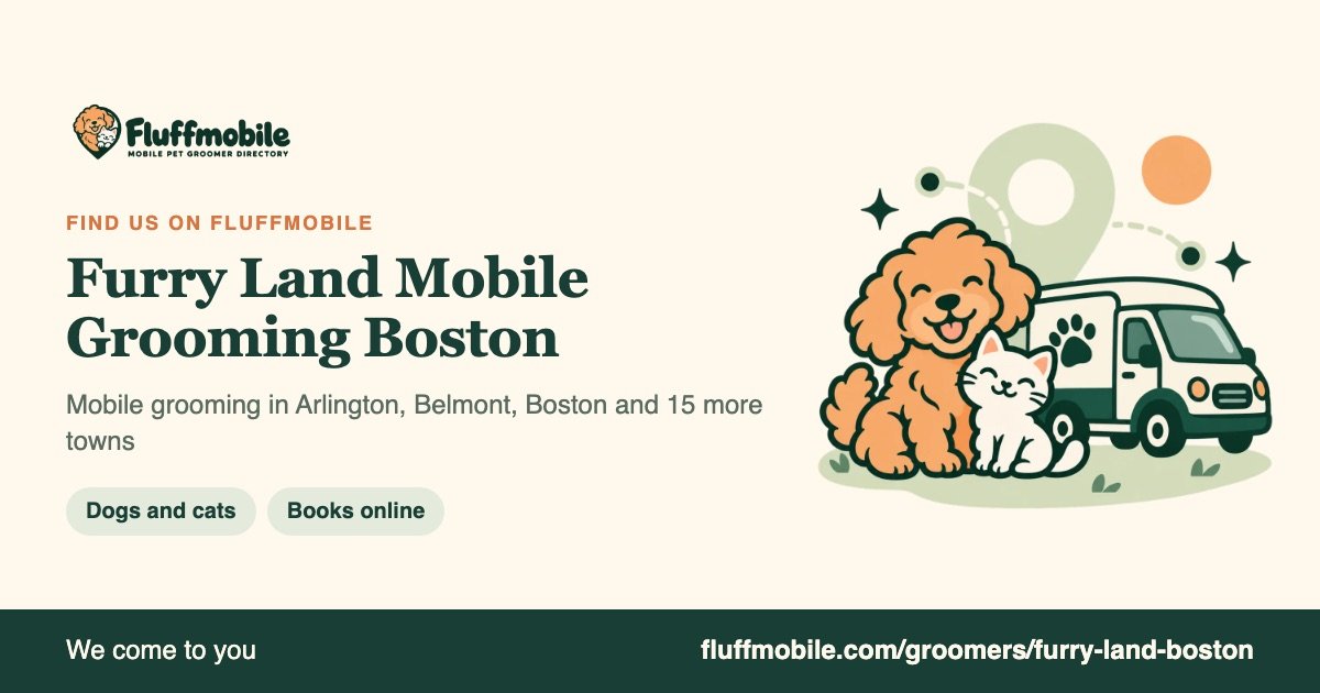 Find Furry Land Mobile Grooming Boston on Fluffmobile