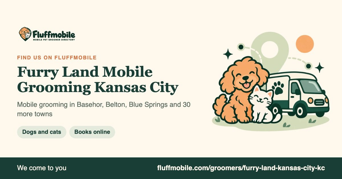 Find Furry Land Mobile Grooming Kansas City on Fluffmobile