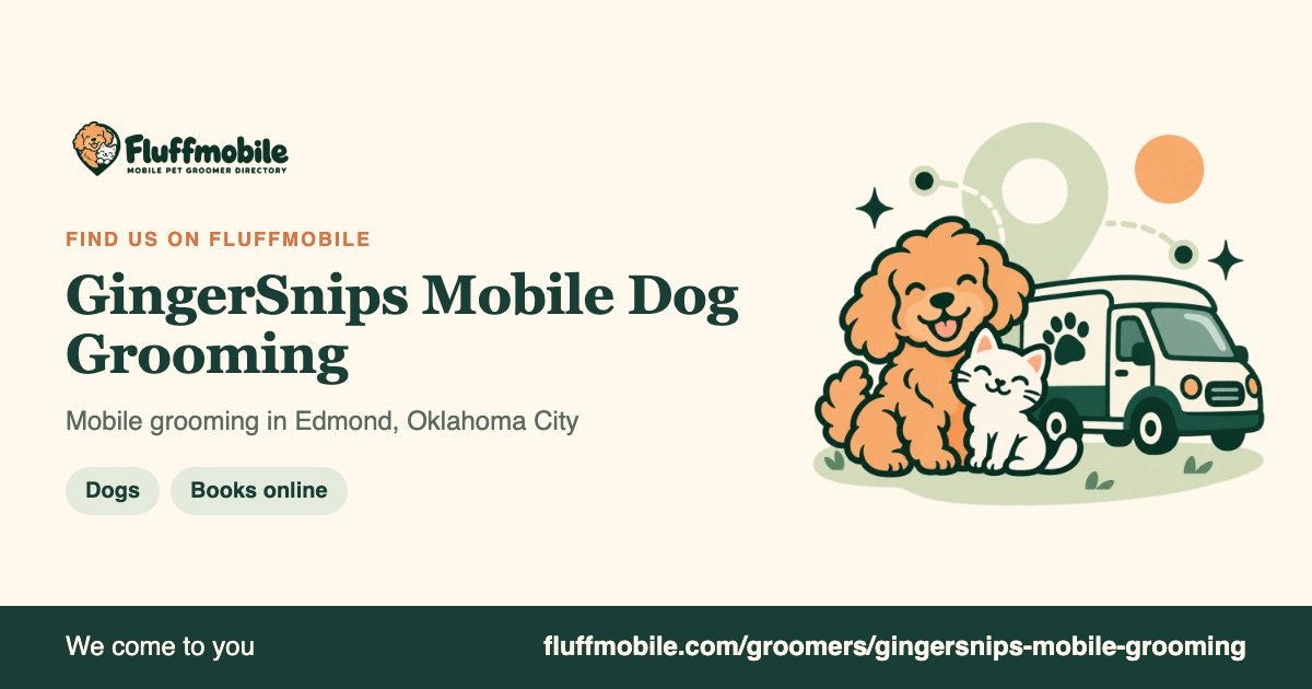 Find GingerSnips Mobile Dog Grooming on Fluffmobile