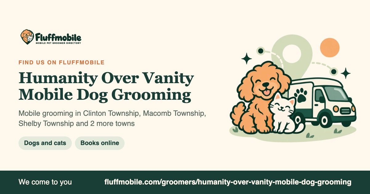 Find Humanity Over Vanity Mobile Dog Grooming on Fluffmobile