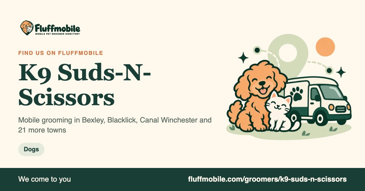 Find K9 Suds-N-Scissors on Fluffmobile