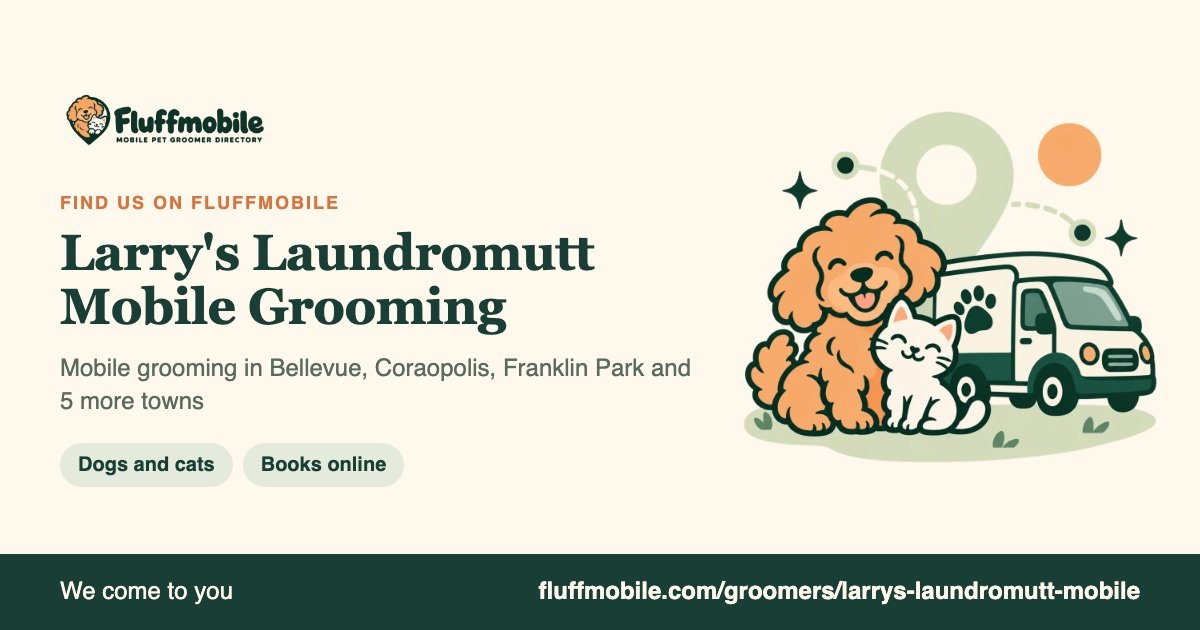 Find Larry's Laundromutt Mobile Grooming on Fluffmobile