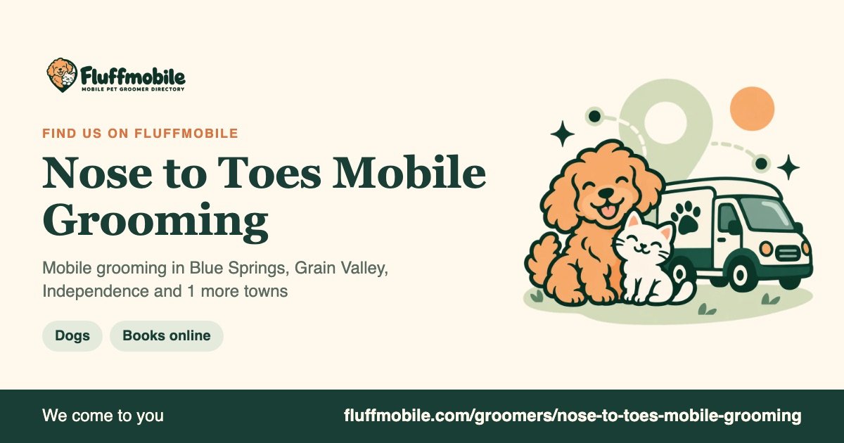 Find Nose to Toes Mobile Grooming on Fluffmobile