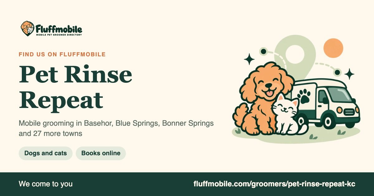 Find Pet Rinse Repeat on Fluffmobile