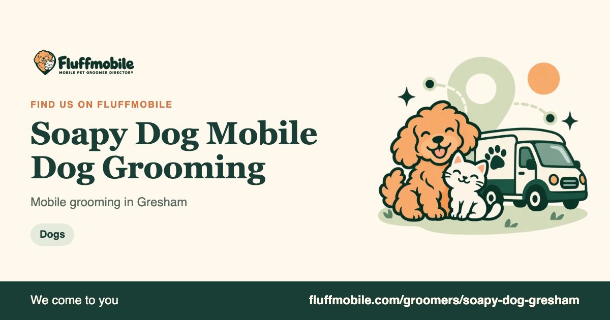 Find Soapy Dog Mobile Dog Grooming on Fluffmobile