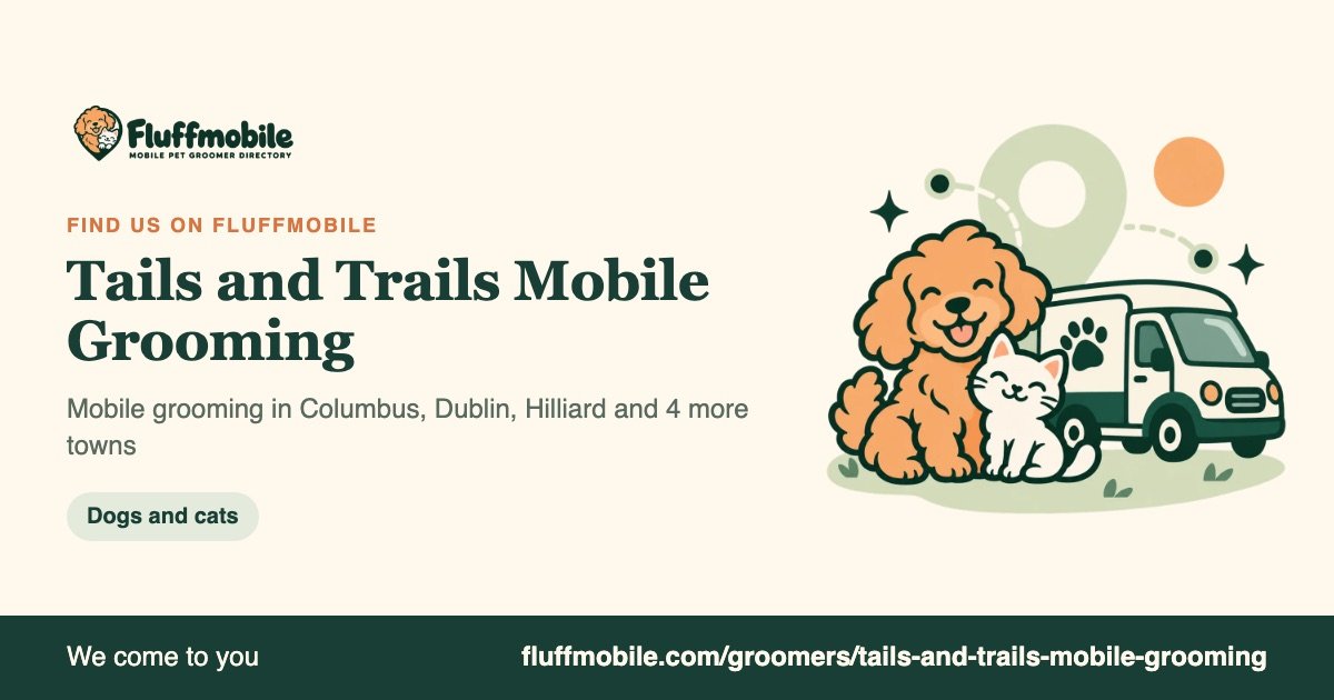 Find Tails and Trails Mobile Grooming on Fluffmobile