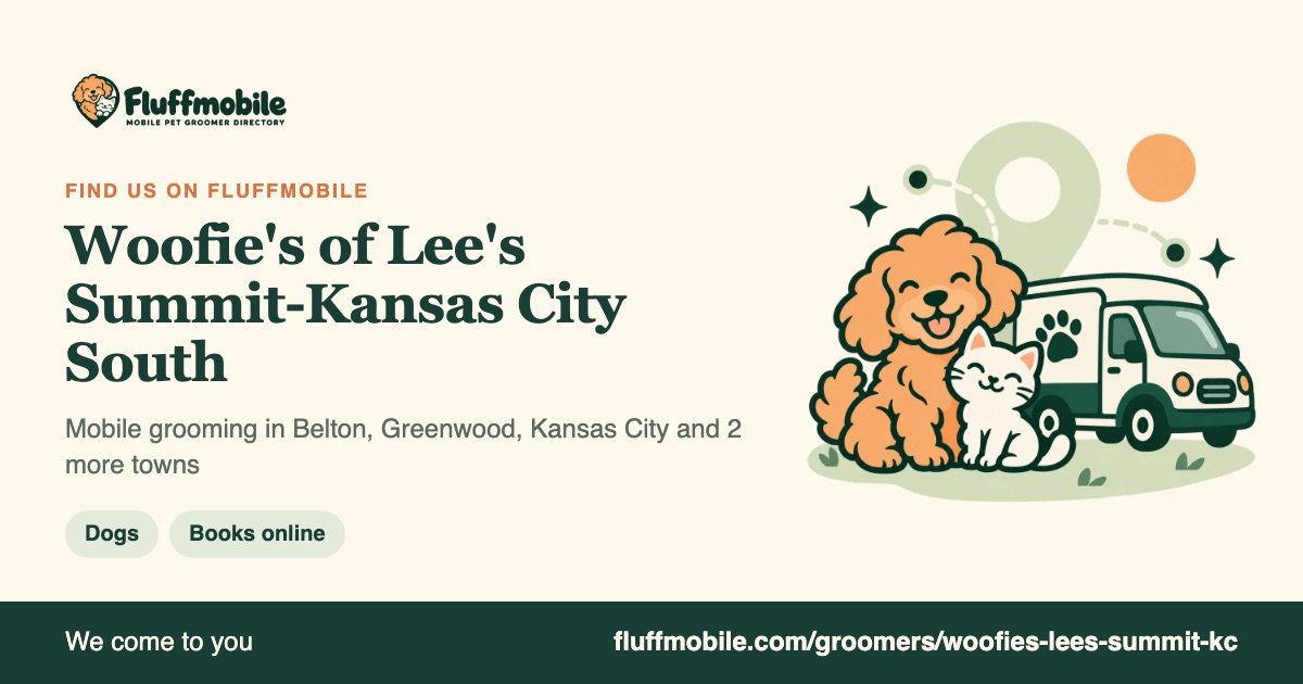 Find Woofie's of Lee's Summit-Kansas City South on Fluffmobile