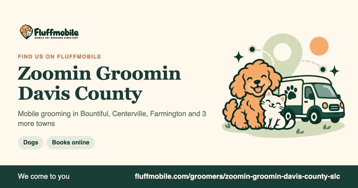 Find Zoomin Groomin Davis County on Fluffmobile