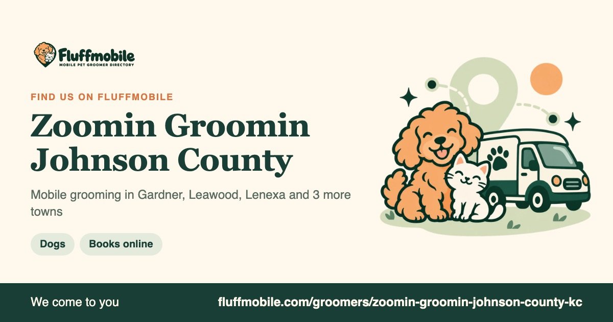 Find Zoomin Groomin Johnson County on Fluffmobile