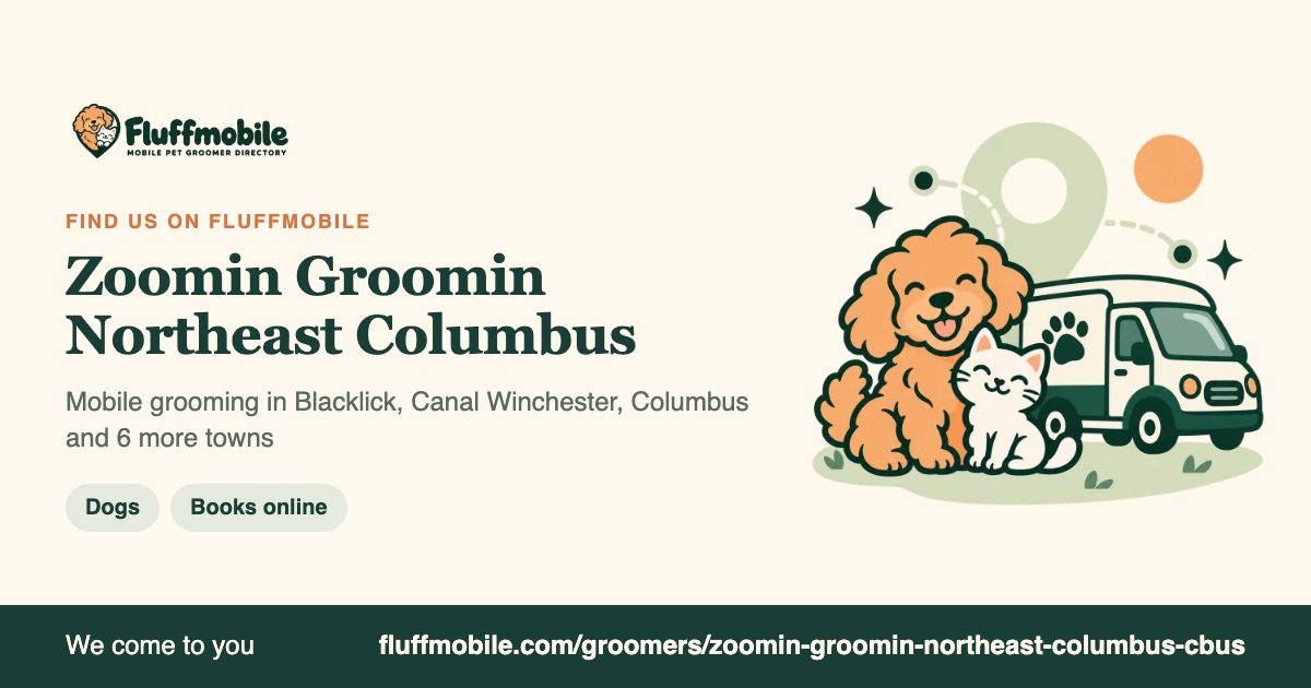 Find Zoomin Groomin Northeast Columbus on Fluffmobile