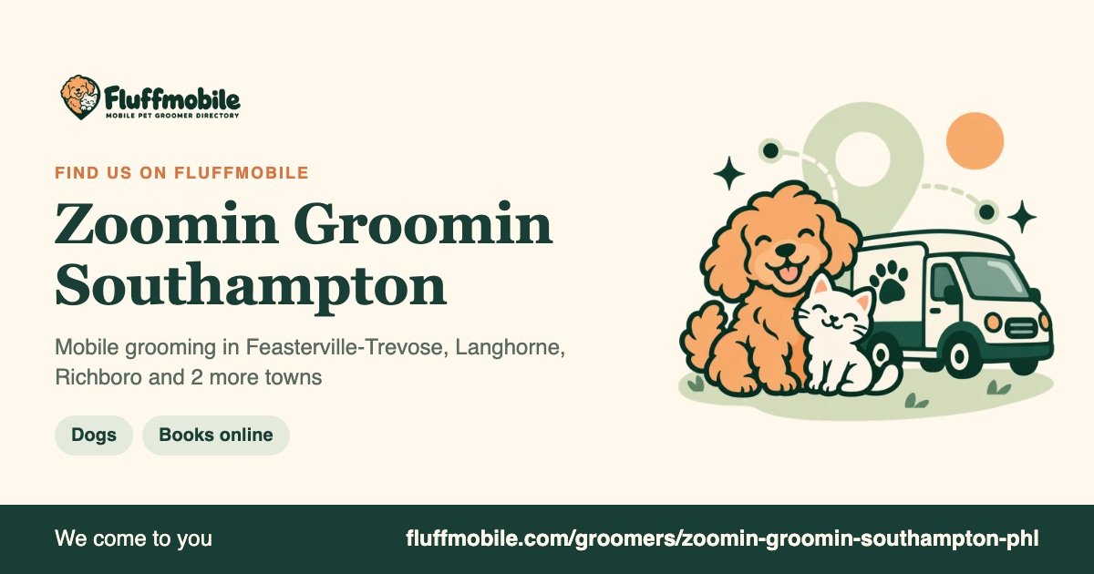 Find Zoomin Groomin Southampton on Fluffmobile