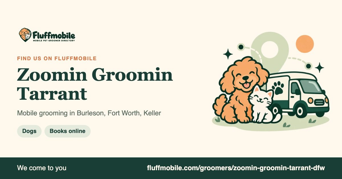Find Zoomin Groomin Tarrant on Fluffmobile